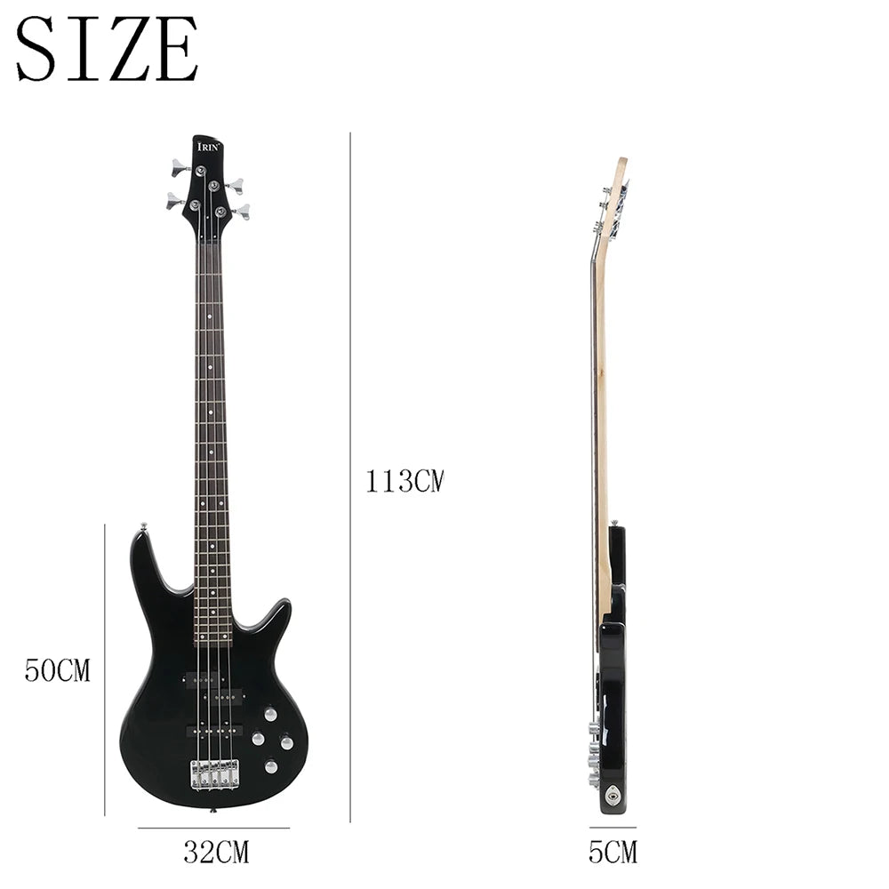 4 String Electric Bass Guitar 24 Frets Maple Body Bass Guitar Solid Wood Fingerboard Professional Stringed Musical Instrument - Image 8