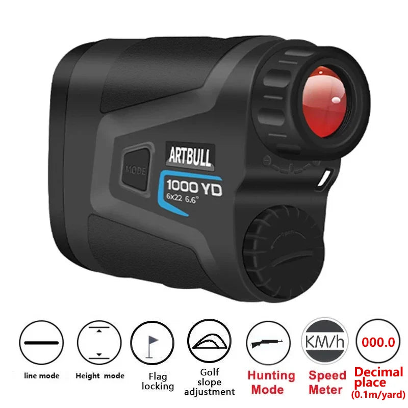 ARTBULL Golf Laser Rangefinder 1000M 650M Telescope with Flag-Lock Slope Pin Distance Meter for Hunting Monocular - Image 6