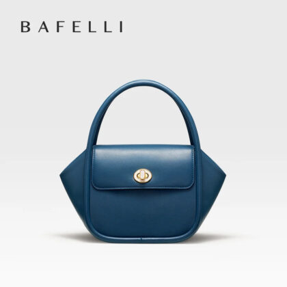 BAFELLI NEW 2023 WOMEN’S HANDBAG WINTER WOOL FASHION BENTO EVENING LEATHER ORIGINAL STYLE LUXURY BRAND PURSE SHOULDER CASUAL