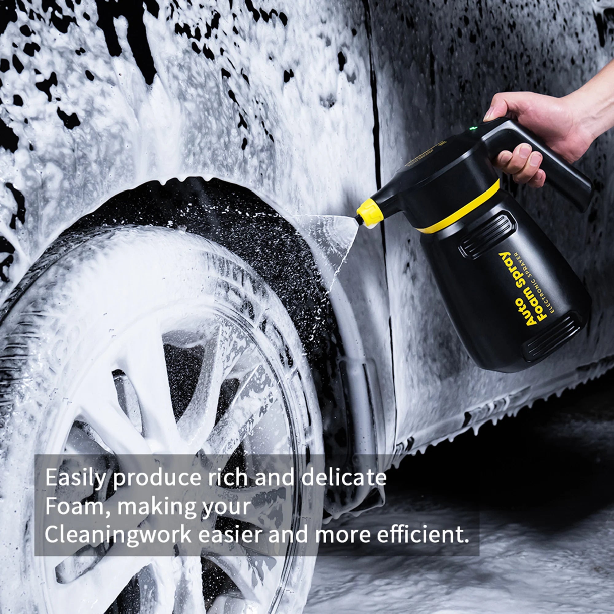 Electric Foam Sprayer Car Wash Motorcycle Clean Detailing Snow Cannon High Pressure Water Gun Generator Lance Wap Manual - Image 4