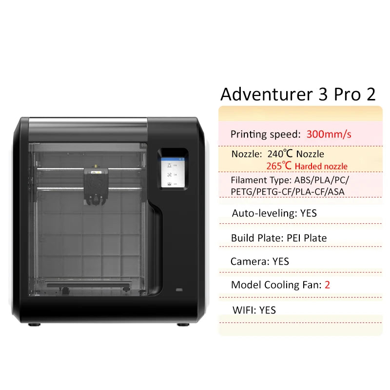 Flashforge 3D Printer Adventurer 3 DIY Kit Auto-leveling WIFI Out of Box Built-in Camera Automatic Leveling 3D Cloud Printing - Image 3