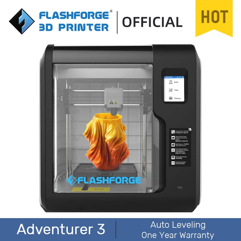 Flashforge 3D Printer Adventurer 3 DIY Kit Auto-leveling WIFI Out of Box Built-in Camera Automatic Leveling 3D Cloud Printing - Image 4