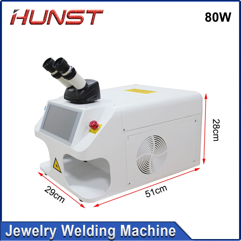 Hunst Jewelry Laser Welding Machine 80W Soldering Mini Portable Fiber Laser Welder Gold Silver Titanium Metal Rings Necklace - Image 3