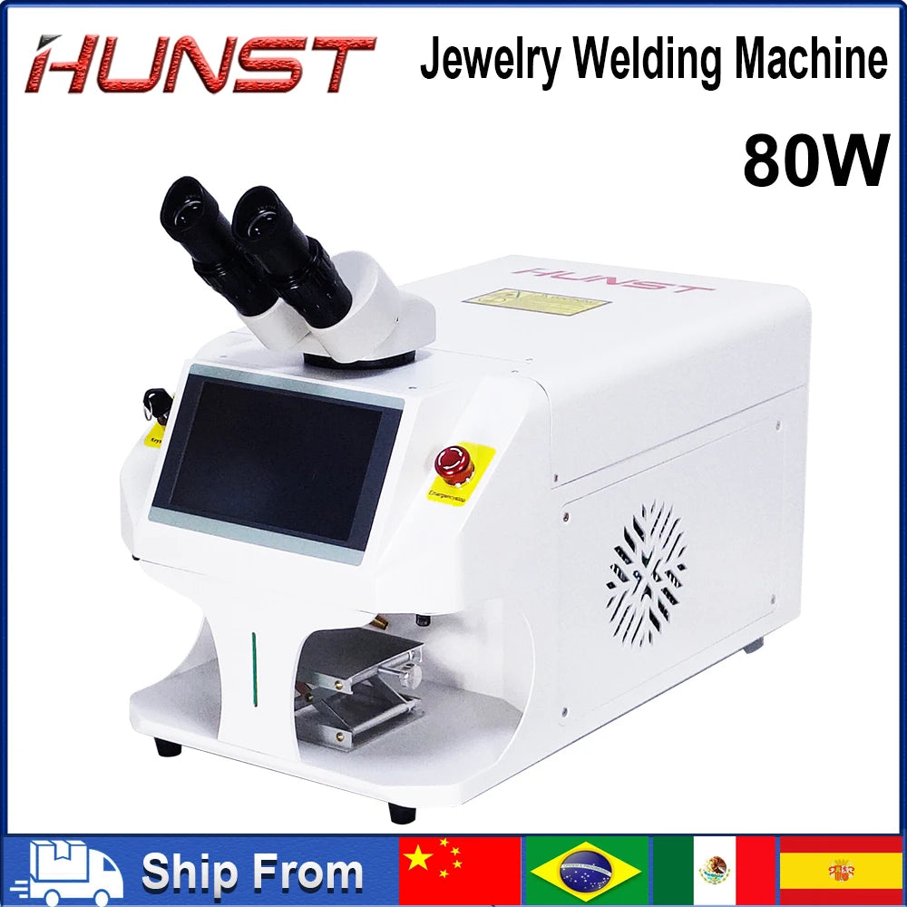 Hunst Jewelry Laser Welding Machine 80W Soldering Mini Portable Fiber Laser Welder Gold Silver Titanium Metal Rings Necklace - Image 7