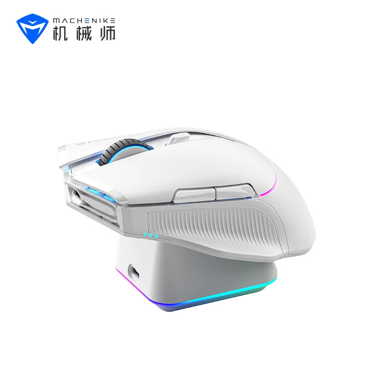 MACHENIKE L8Pro Wireless Gaming Mouse With Charging Dock PAW3395 Optical Sensor Adjustable Scroll 8K+2K Polling RGB For Gamer - Image 2