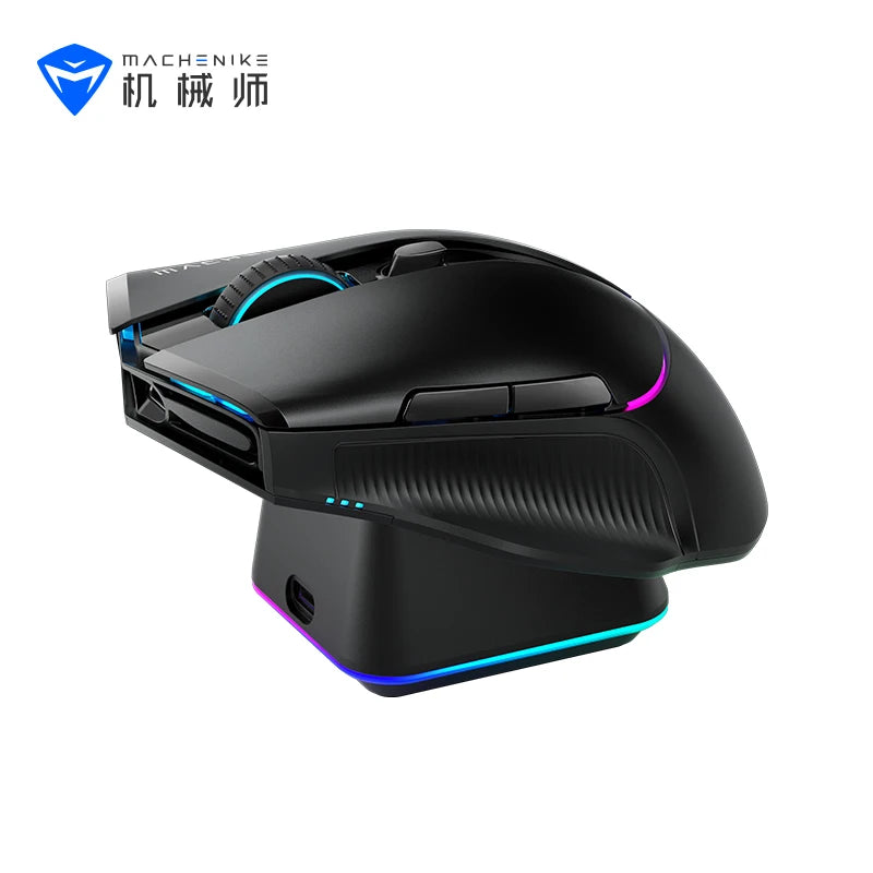 MACHENIKE L8Pro Wireless Gaming Mouse With Charging Dock PAW3395 Optical Sensor Adjustable Scroll 8K+2K Polling RGB For Gamer - Image 9
