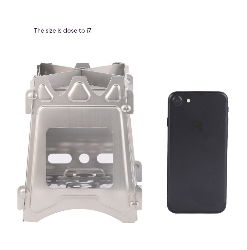 Portable Stainless Steel Folding Camping Stove - Outdoor Camping - Image 10