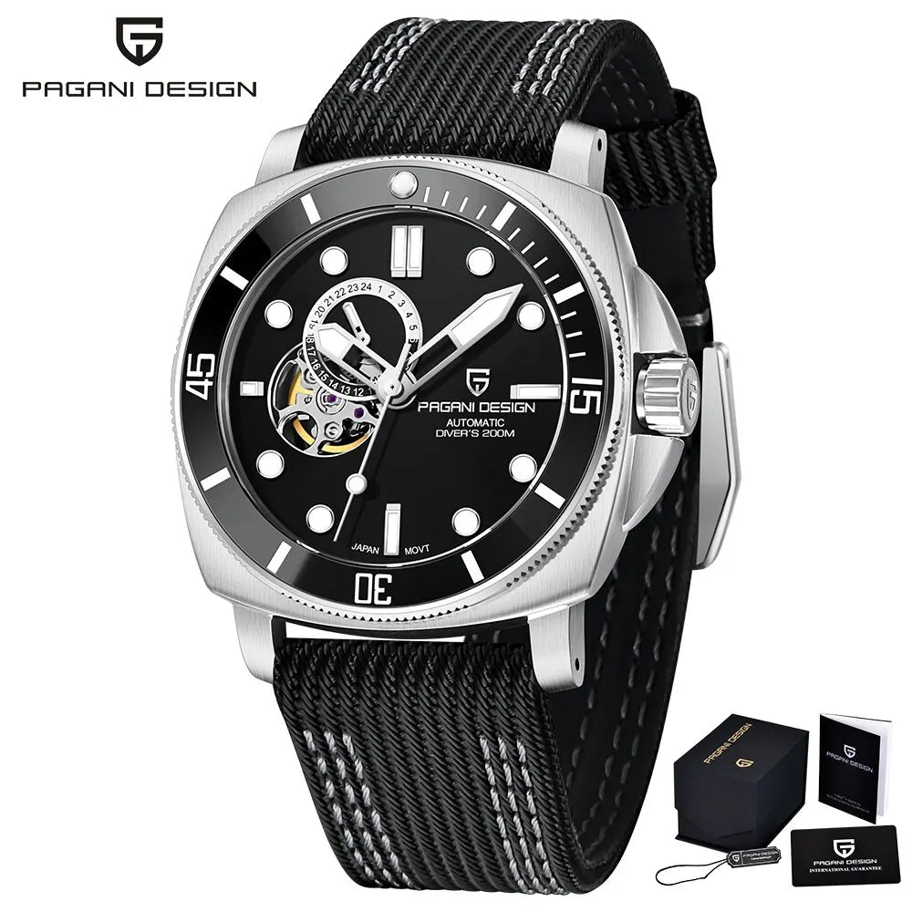 PAGANI DESIGN Brand Sports Men Mechanical Watch Fashion Sapphire 200M Waterproof Automatic Timecode Relogio Masculino 2024 New - Image 12