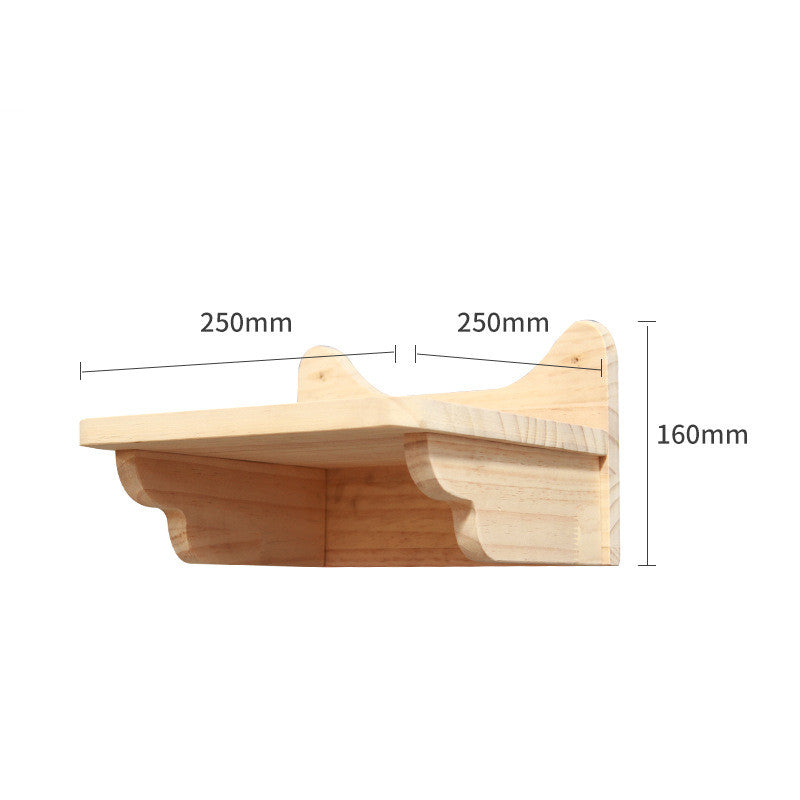 Solid Wood Wall-Mounted Cat Climbing Frame - Pet Accessories - Image 2